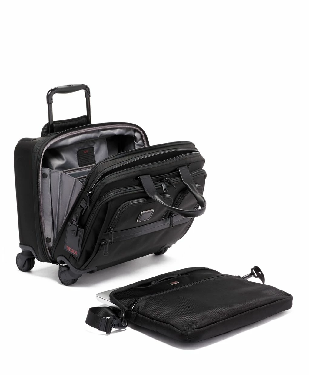 Tumi Deluxe 4 Wheeled Laptop Case Brief - Image 3